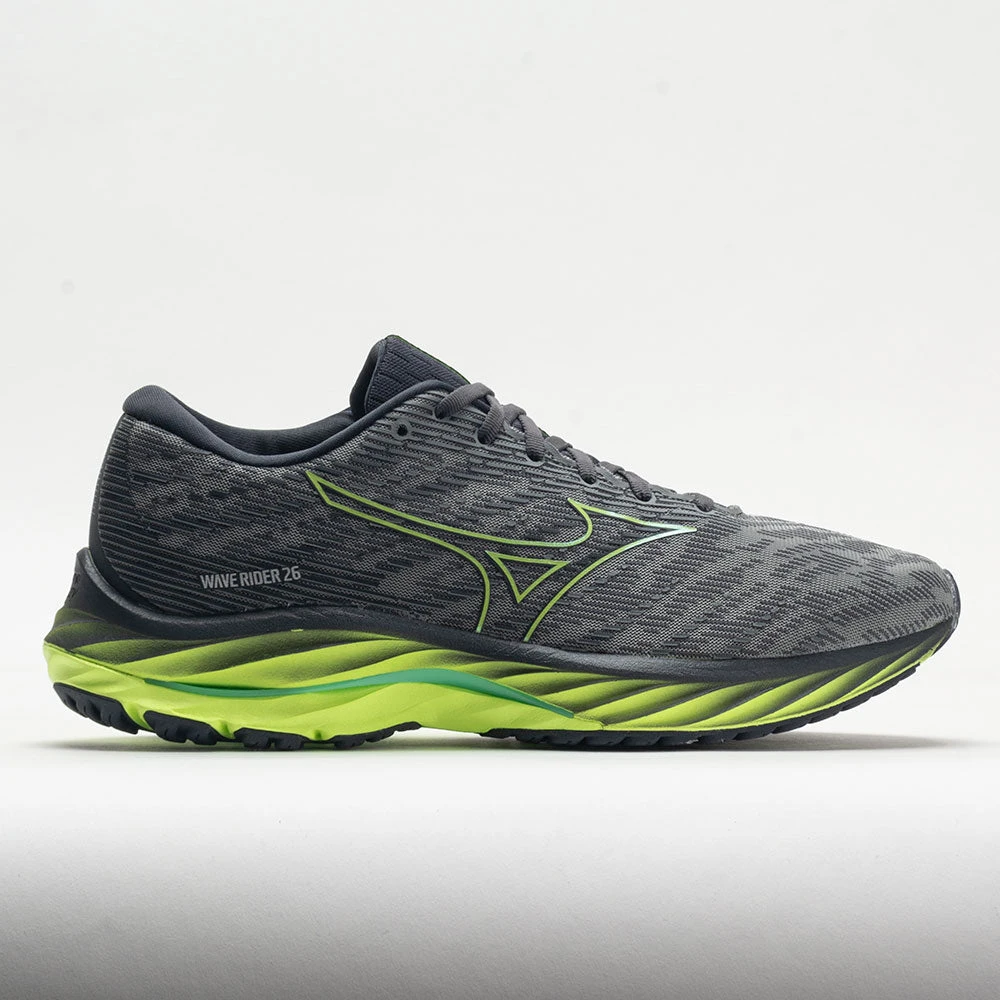 Mizuno Wave Rider 26 Mesh Men's Ultimate Grey/Neo Lime 3 Mizuno Wave Rider 26 Mesh Men's Ultimate Grey/Neo Lime
