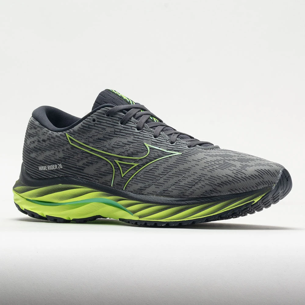 Mizuno Wave Rider 26 Mesh Men's Ultimate Grey/Neo Lime 7 Mizuno Wave Rider 26 Mesh Men's Ultimate Grey/Neo Lime - Image 5