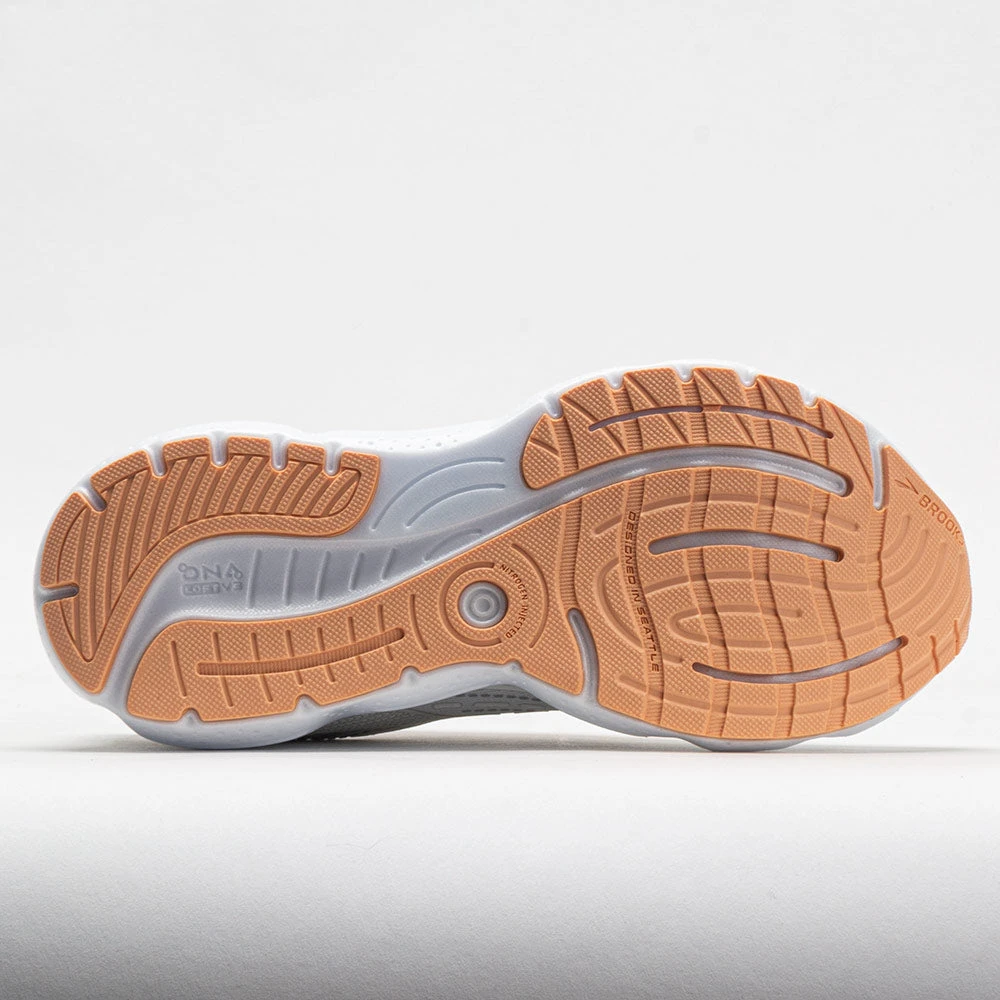Brooks Glycerin 20 Women's White/Grey/Peach 6 Brooks Glycerin 20 Women's White/Grey/Peach - Image 4