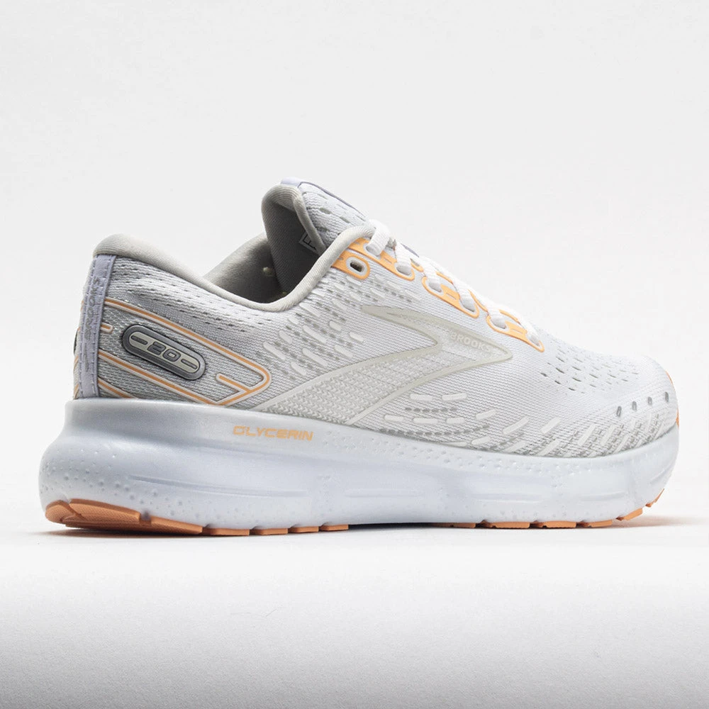 Brooks Glycerin 20 Women's White/Grey/Peach 8 Brooks Glycerin 20 Women's White/Grey/Peach - Image 6