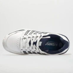 K-Swiss Hypercourt Express Leather Men's White/Navy/Silver -Shoes Shop 113347 2