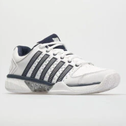 K-Swiss Hypercourt Express Leather Men's White/Navy/Silver -Shoes Shop 113347 5