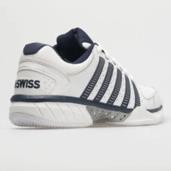 K-Swiss Hypercourt Express Leather Men's White/Navy/Silver -Shoes Shop 113347 6