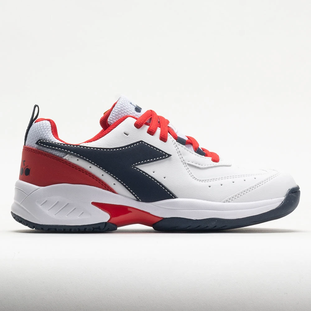 Diadora Challenge 5 SL Junior White/Blue Corsair/Fiery Red 3 Diadora Challenge 5 SL Junior White/Blue Corsair/Fiery Red