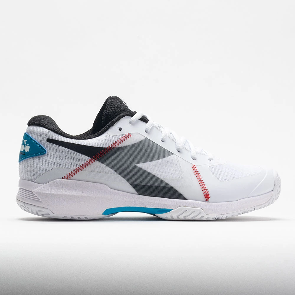 Diadora Trofeo AG Pickleball Men's White/Black/Blue Jewel 3 Diadora Trofeo AG Pickleball Men's White/Black/Blue Jewel