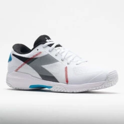 Diadora Trofeo AG Pickleball Men's White/Black/Blue Jewel 12 Diadora Trofeo AG Pickleball Men's White/Black/Blue Jewel -Shoes Shop 370025 5