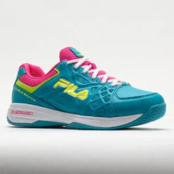 Fila Double Bounce 3 Women's Scuba Blue/White/Safety Yellow -Shoes Shop 370041 5