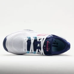 Diadora Trofeo 2 AG Pickleball Women's White/Blueprint/Pink Yarrow 10 Diadora Trofeo 2 AG Pickleball Women's White/Blueprint/Pink Yarrow -Shoes Shop 370081 2