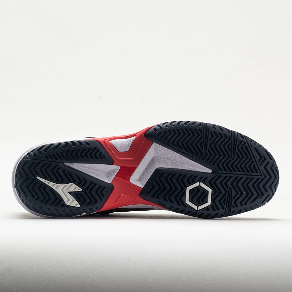 Diadora Trofeo 2 AG Pickleball Men's Blue Corsair/White/Fiery Red 6 Diadora Trofeo 2 AG Pickleball Men's Blue Corsair/White/Fiery Red - Image 4