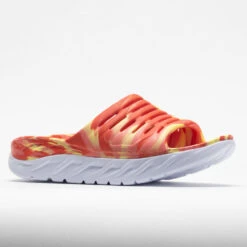 HOKA Ora Recovery Slide Swirl Unisex Yellow Pear/Fiesta 12 HOKA Ora Recovery Slide Swirl Unisex Yellow Pear/Fiesta -Shoes Shop 570558 5