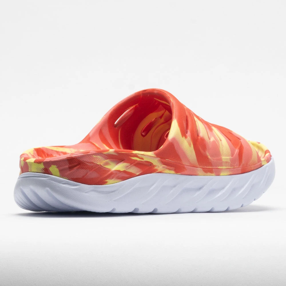 HOKA Ora Recovery Slide Swirl Unisex Yellow Pear/Fiesta 8 HOKA Ora Recovery Slide Swirl Unisex Yellow Pear/Fiesta - Image 6