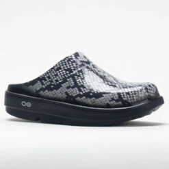 OOFOS OOcloog Limited Women's Black/Snakeskin -Shoes Shop 631220 5